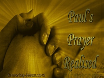 Paul's Prayer Realised (devotional) (brown)